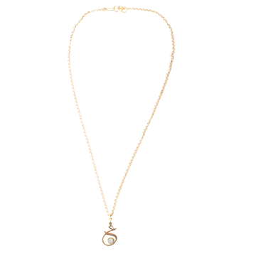 Urdu Harf  - Natural Pearl Pendent