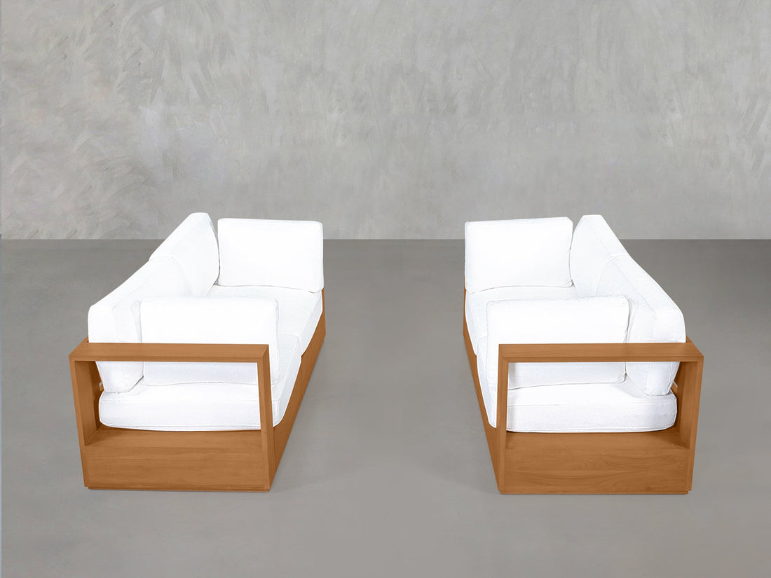 2-2 Sofa Set Teak Outdoor