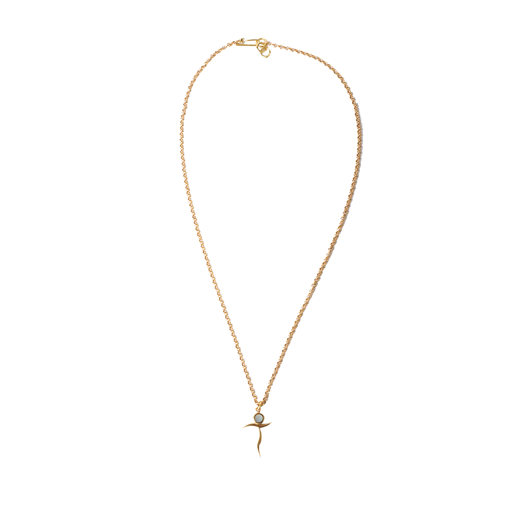 Urdu Harf  - Natural Pearl Pendent