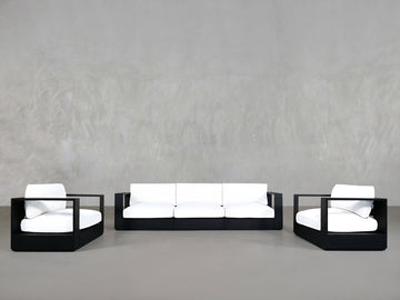 3-1-1 Sofa & Armchair Set Aluminum Outdoor