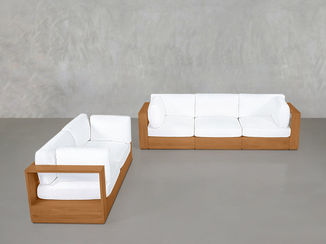 3-2 Sofa Set Teak Outdoor