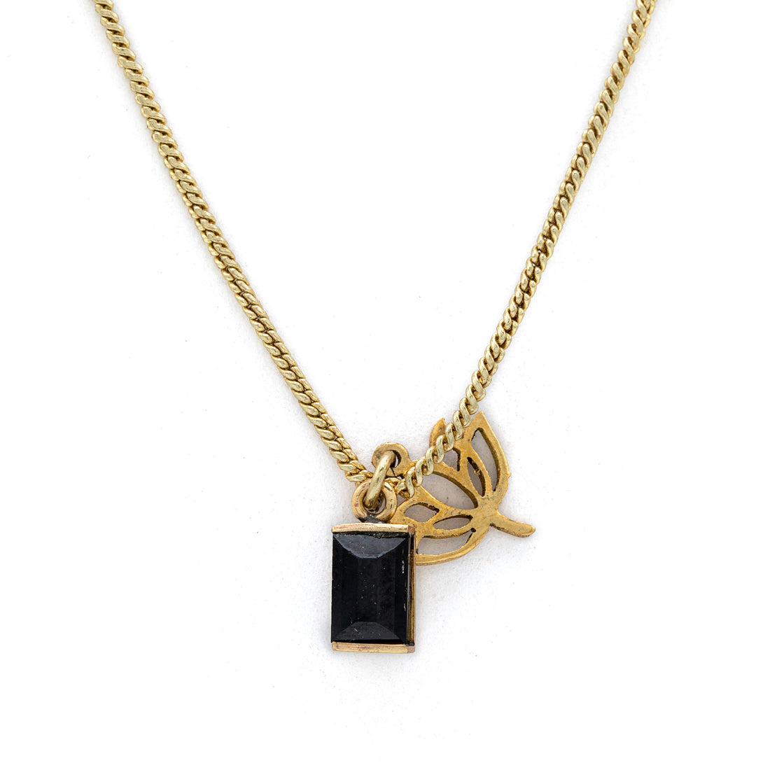 Noir Bloom - Black Tourmaline Necklace Small