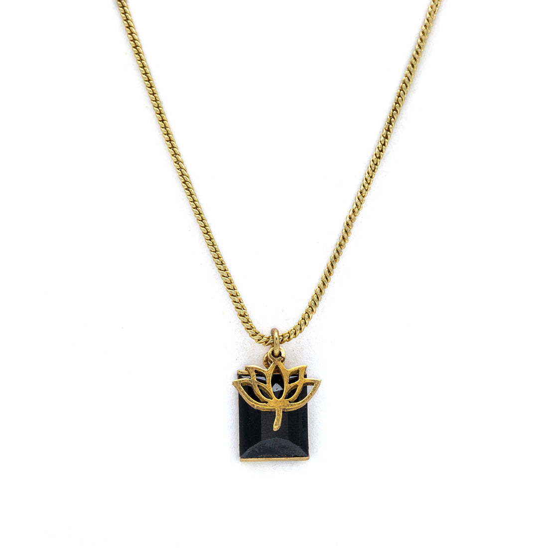 Black Lotus - Black Tourmaline Necklace Medium