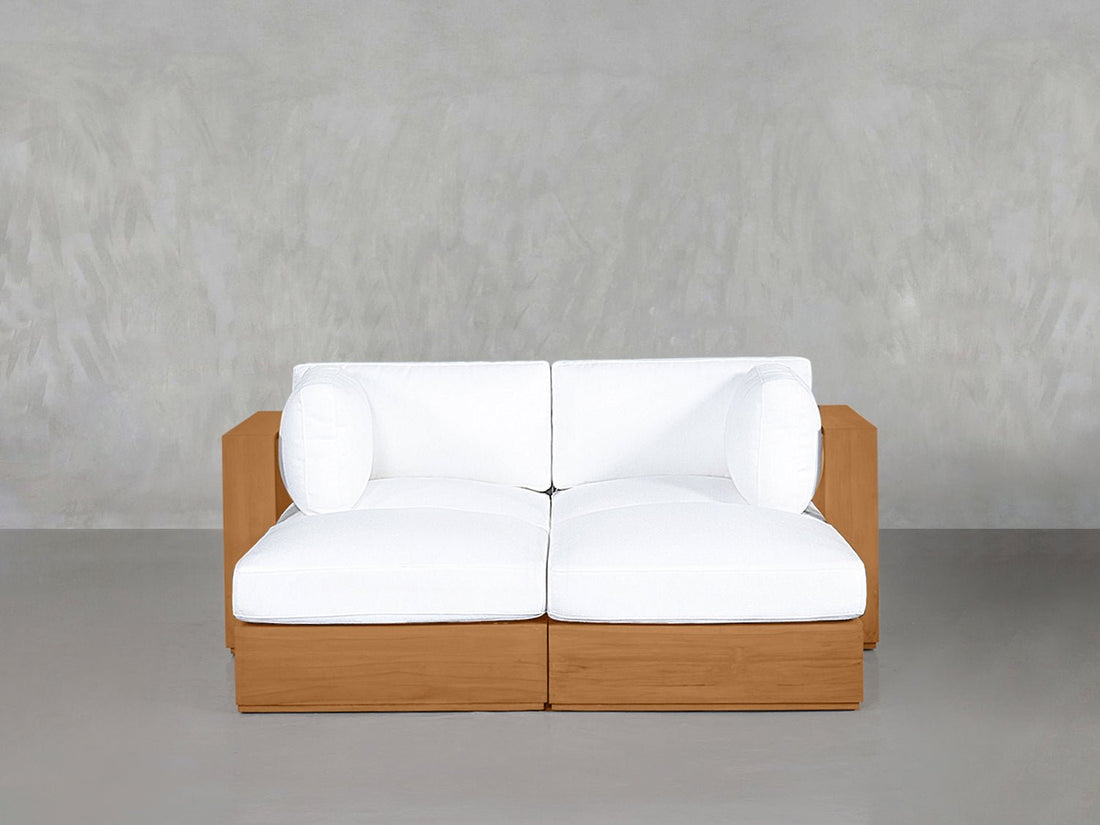 4-Seat Modular Daybed Teak Outdoor