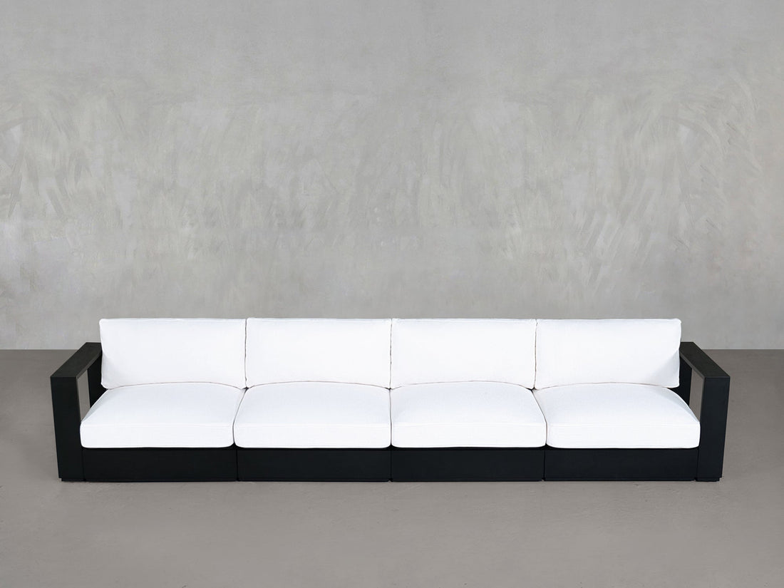 4-Seat Modular Sofa Aluminum Outdoor