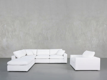 5-1 Sectional & Armchair Set