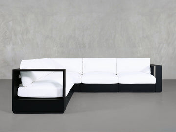 5-Seat Modular Corner Sectional Aluminum Outdoor