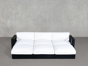 6-Seat Modular Daybed Aluminum Outdoor