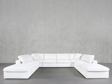 8-Seat Modular Double Lounger U-Sectional