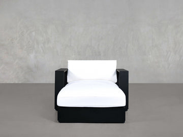 Armchair With Ottoman Aluminum Outdoor