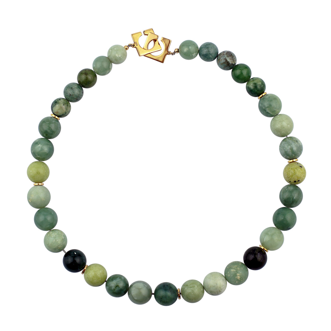 Aabreshum - Natural Serpentine Necklace