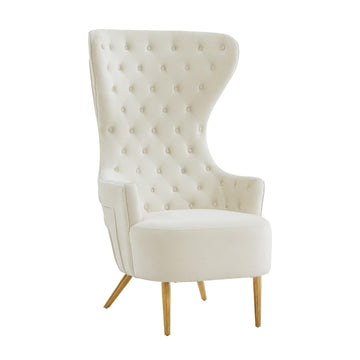 Jezebel Velvet Wingback Chair by Inspire Me! Home Decor