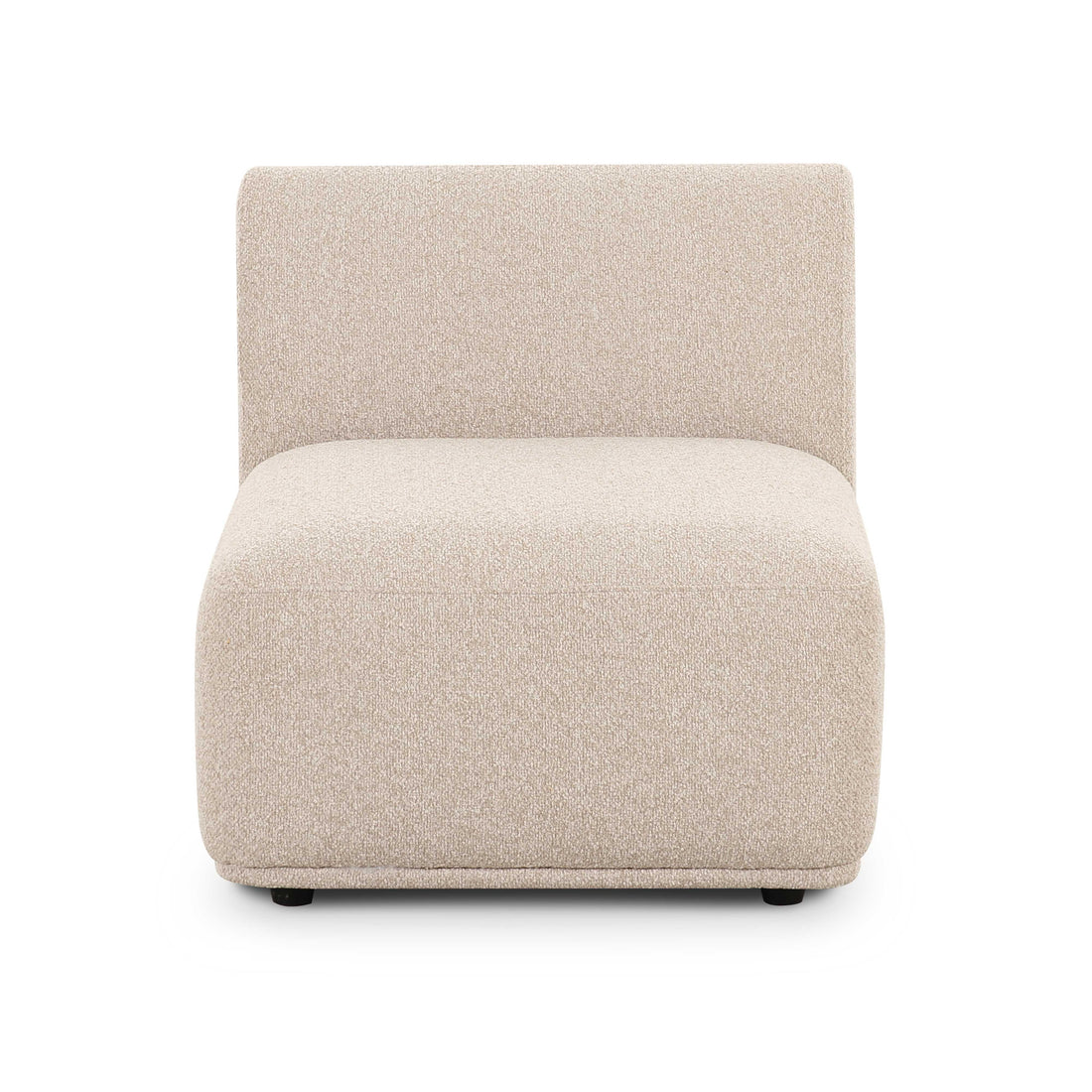 Sylvie Cream Boucle Armless 1-Seater