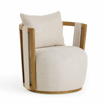 Paolo Textured Weave Swivel Chair