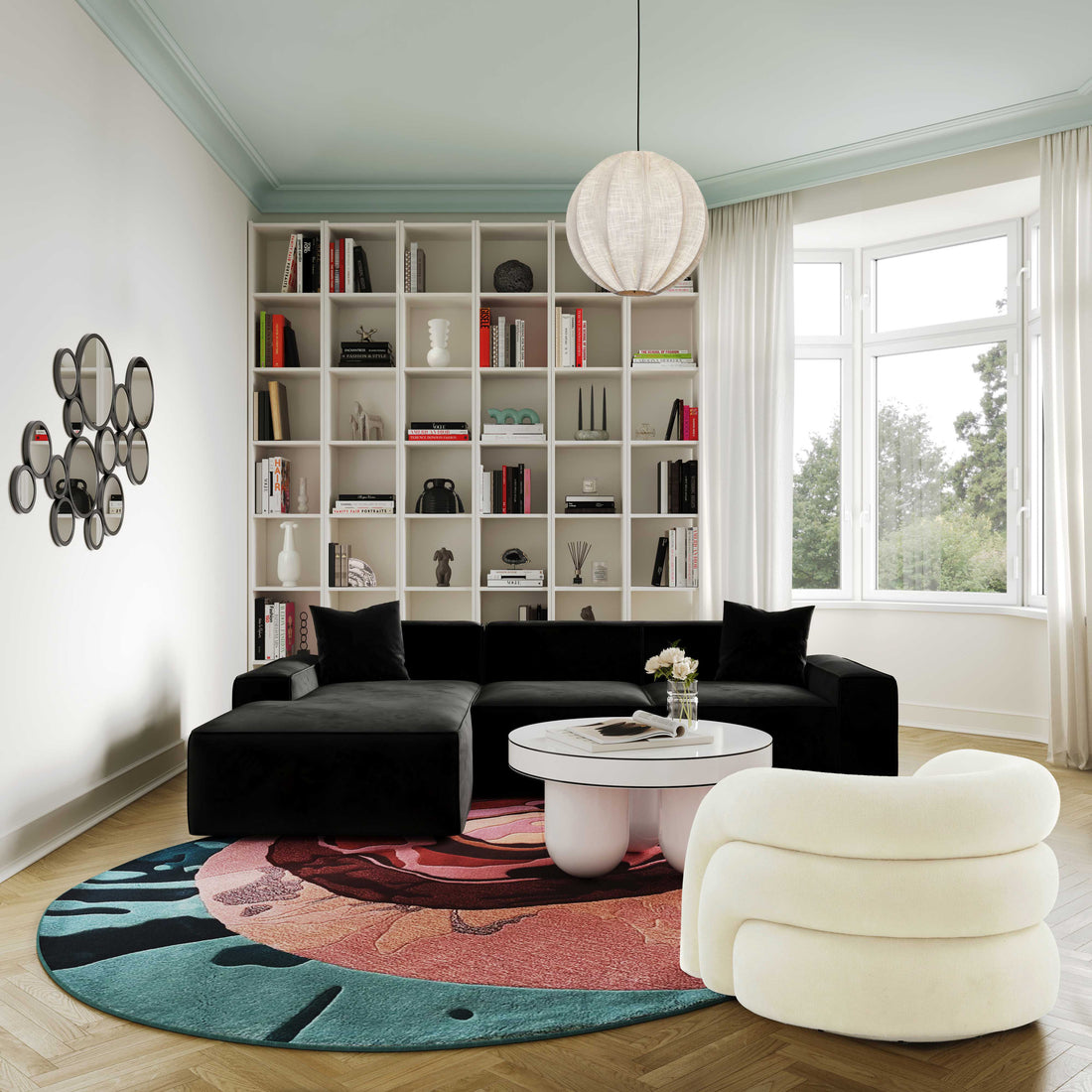 Slipper Upholstered Swivel Chair