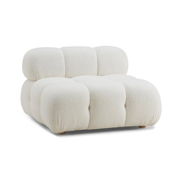 Calliope Vegan Shearling Modular Armless Chair