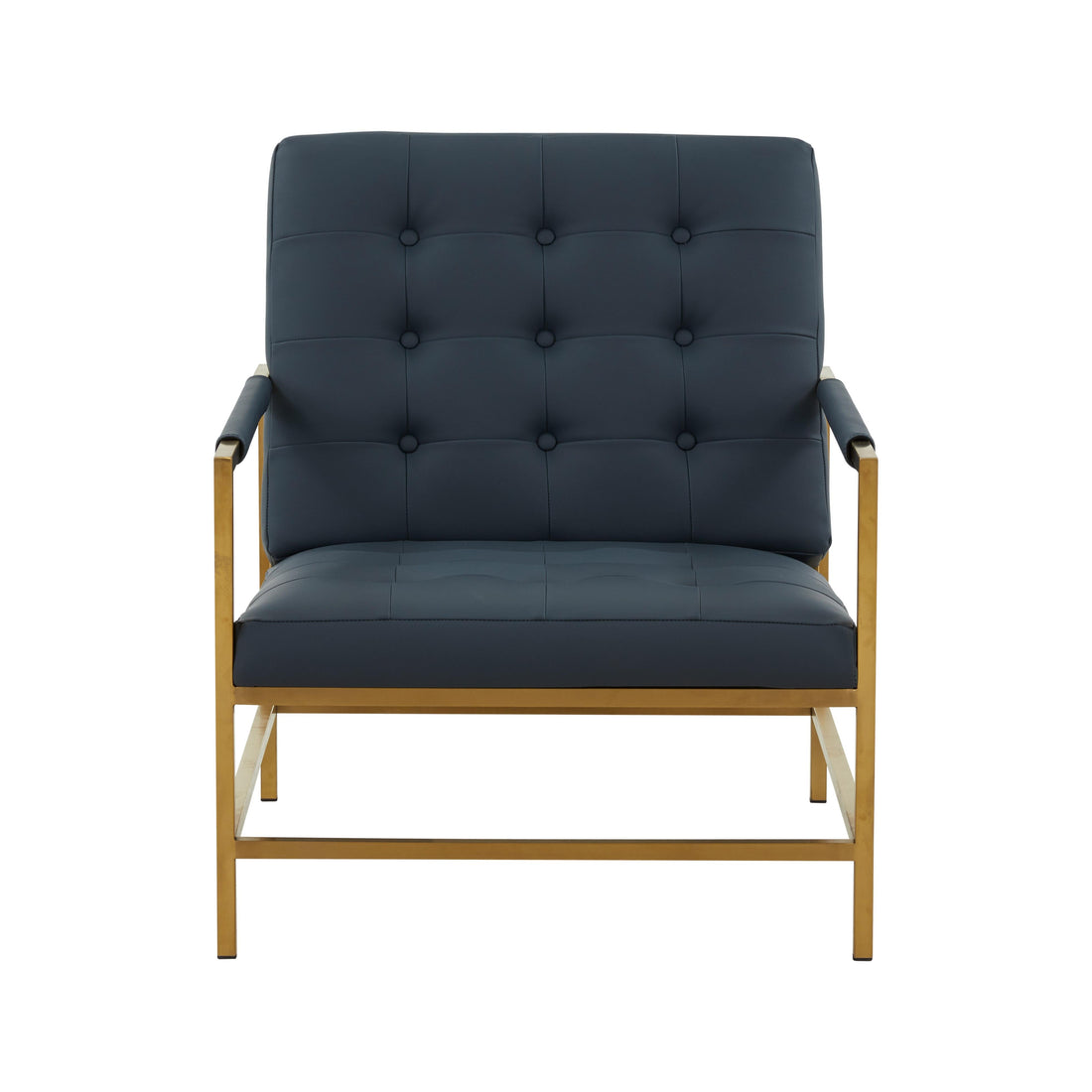 Van Charcoal Vegan Leather Accent Chair