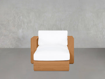 Armchair with Ottoman Teak Outdoor