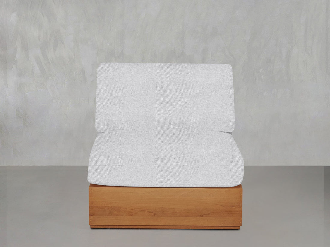 Armless Seat Teak Outdoor