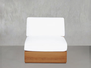 Armless Seat Teak Outdoor
