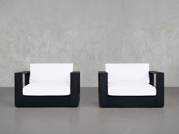 Double Armchairs Aluminum Outdoor