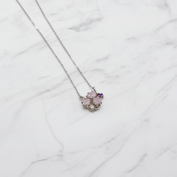 Radiant rose - Natural Rose Quartz Necklace