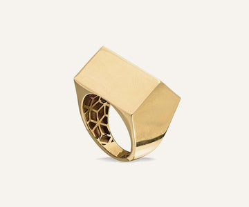 Gold Double Initial Custom Ring