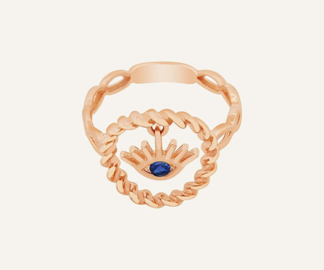 Gold Mini Alidia Cubic Zirconia Ring